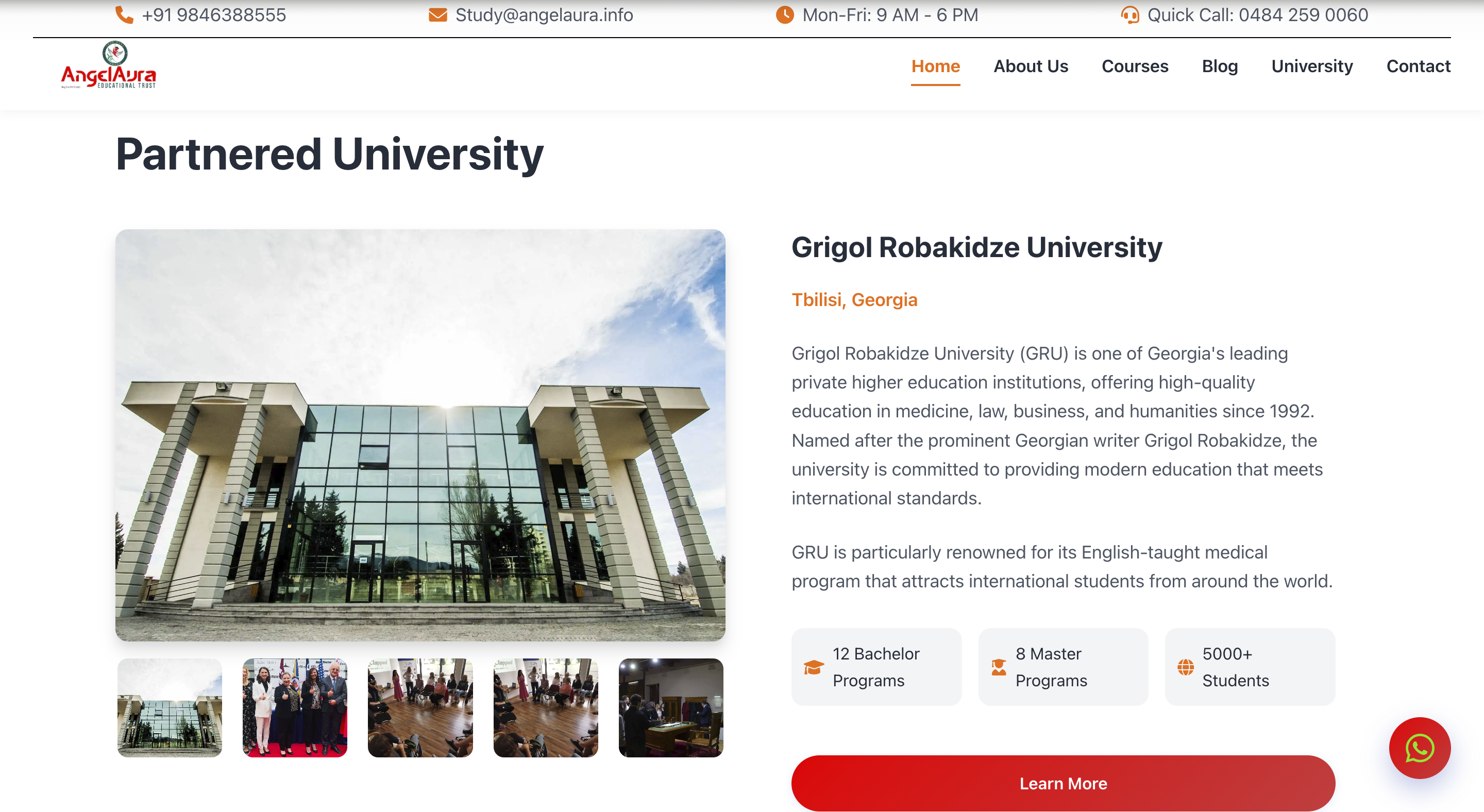 Aharya's responsive web design across devices